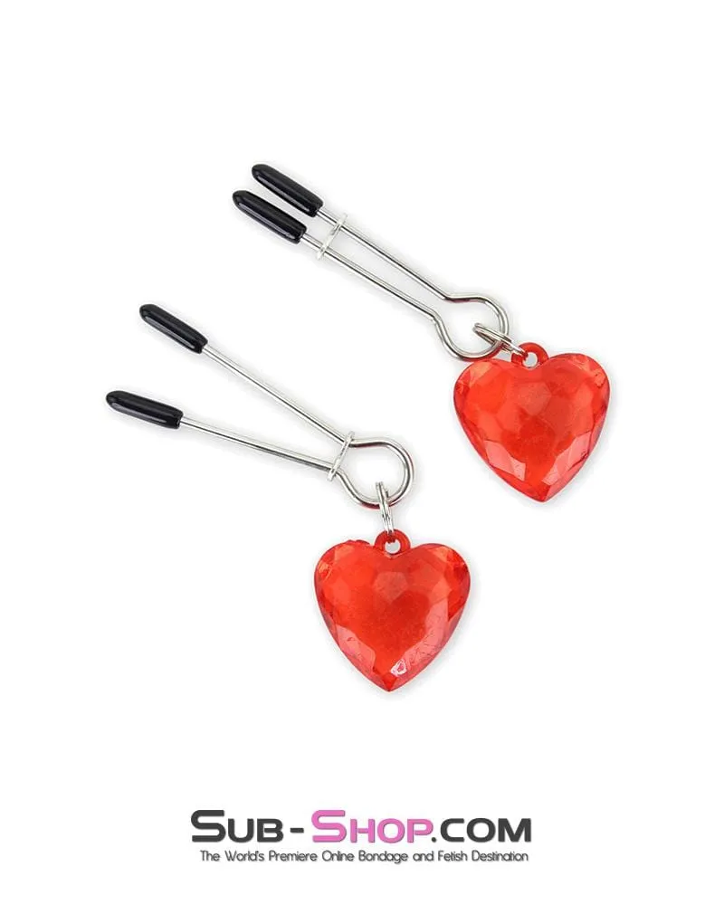 0518MQ-CB      Heart's Desire Tweezer Cock and Ball Clamps