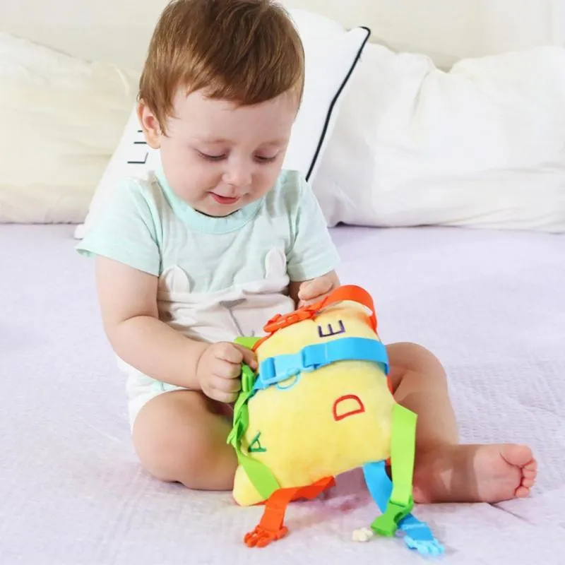 1set Baby Basic Life Skill Training Kids Early Educational Color Matching toys Birthday Montessori Buckle Baby Montessori Toys