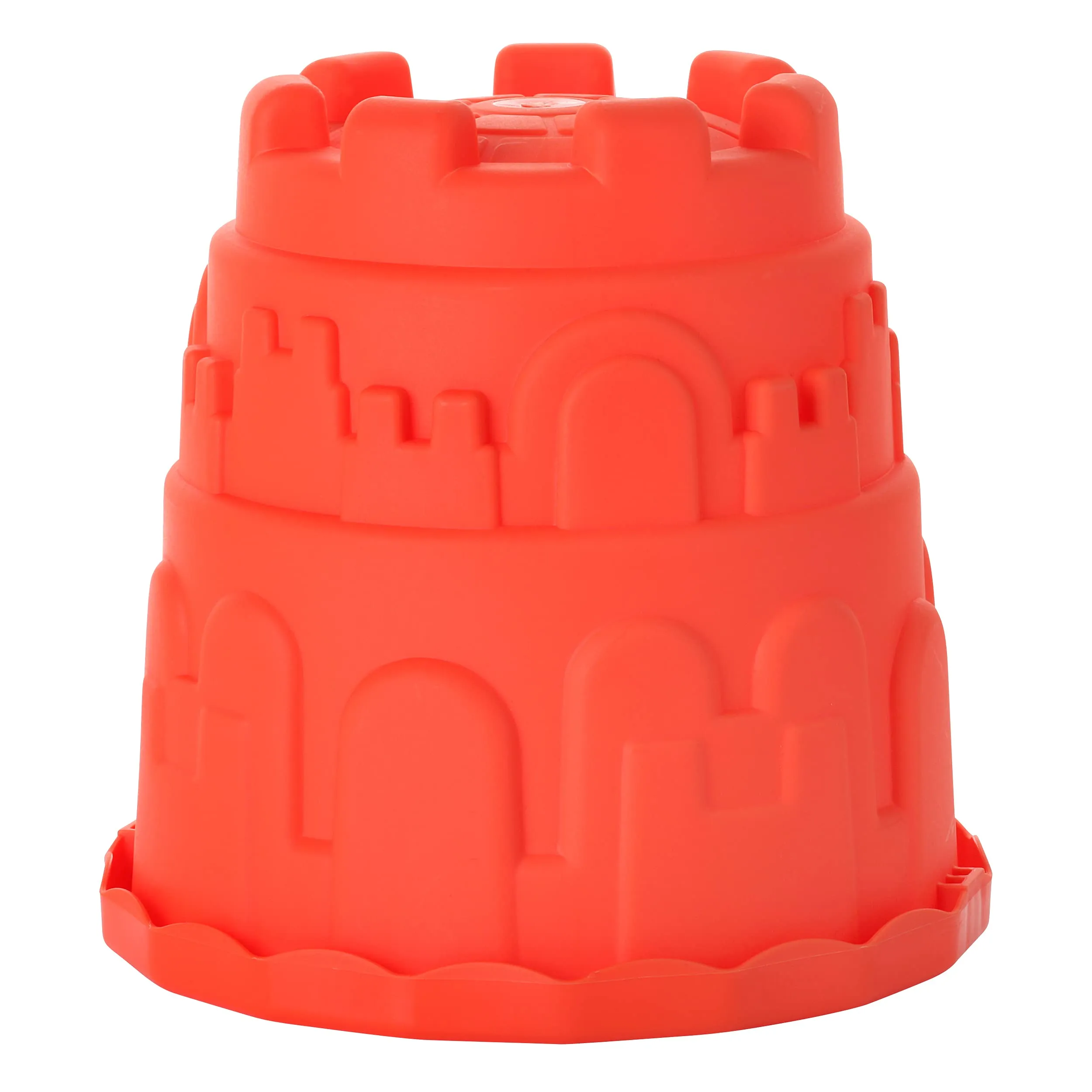 4 Pack Sand Castles Beach Buckets Toy Set,Colorful Sandcastle Mould Pails for Kids