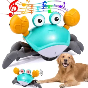 Automatic Electric Crab Toy Fun Interactive ObstacleAvoiding Pet Plaything