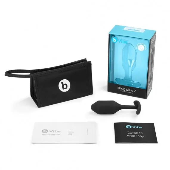 b-Vibe Snug Plug 2 Small Weighted Silicone Anal Plug