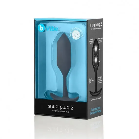 b-Vibe Snug Plug 2 Small Weighted Silicone Anal Plug