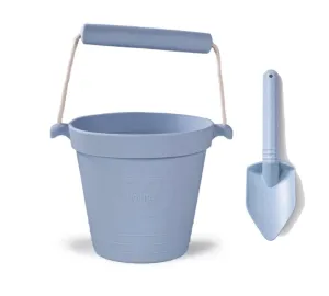 Bigjigs Dove Grey Eco Bucket and Spade
