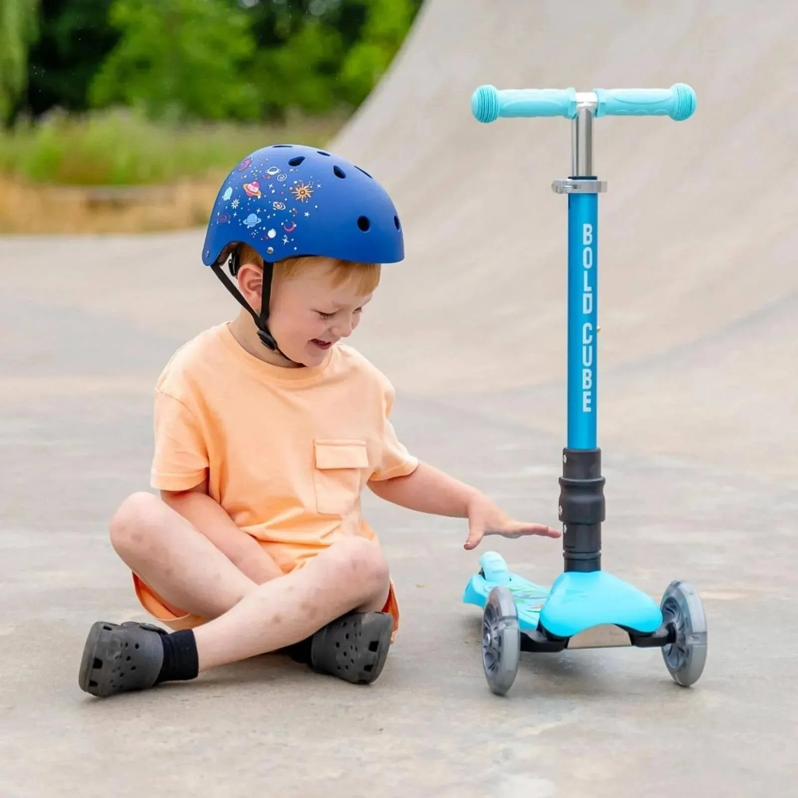 BOLD CUBE - Helmet (S) - Blue