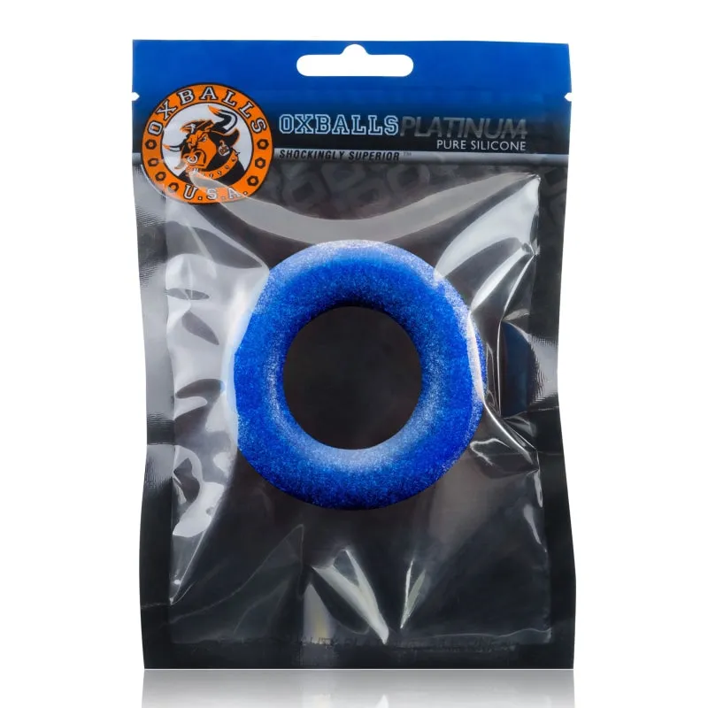 Cock T Comfort Cockring by Atomic Jock Silicone Smoosh - Blueballs