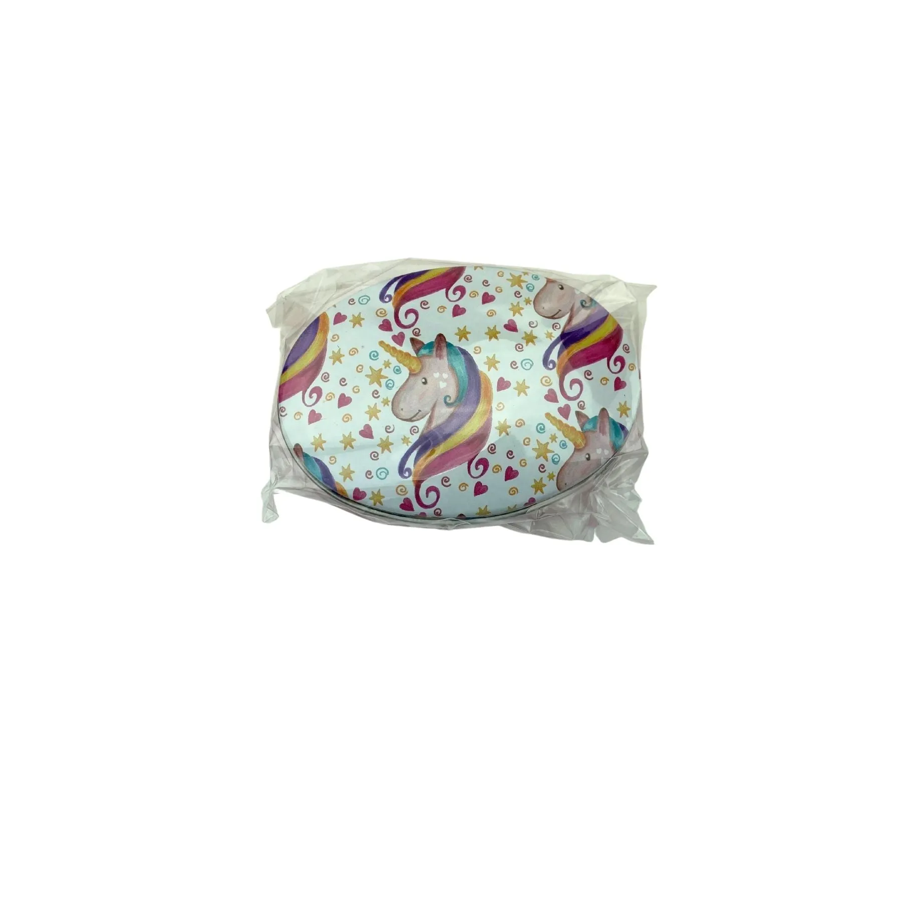 Collectable Oval Unicorn Tin Boxes