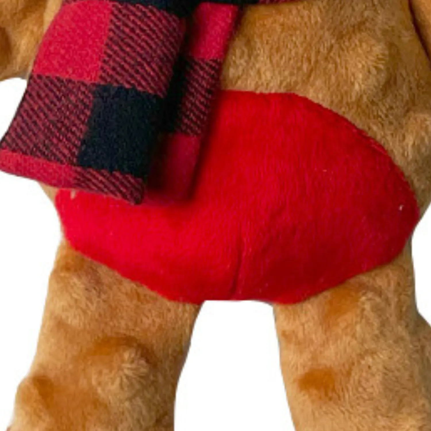 Cuddly Festive Bear | Christmas Soft Teddy Dog Toy by Happy Pet