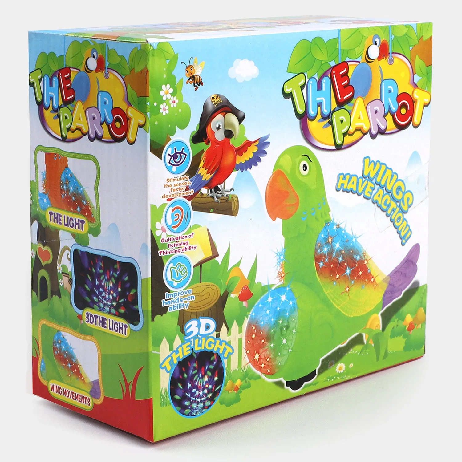 Cute Parrot Light & Music For Kids