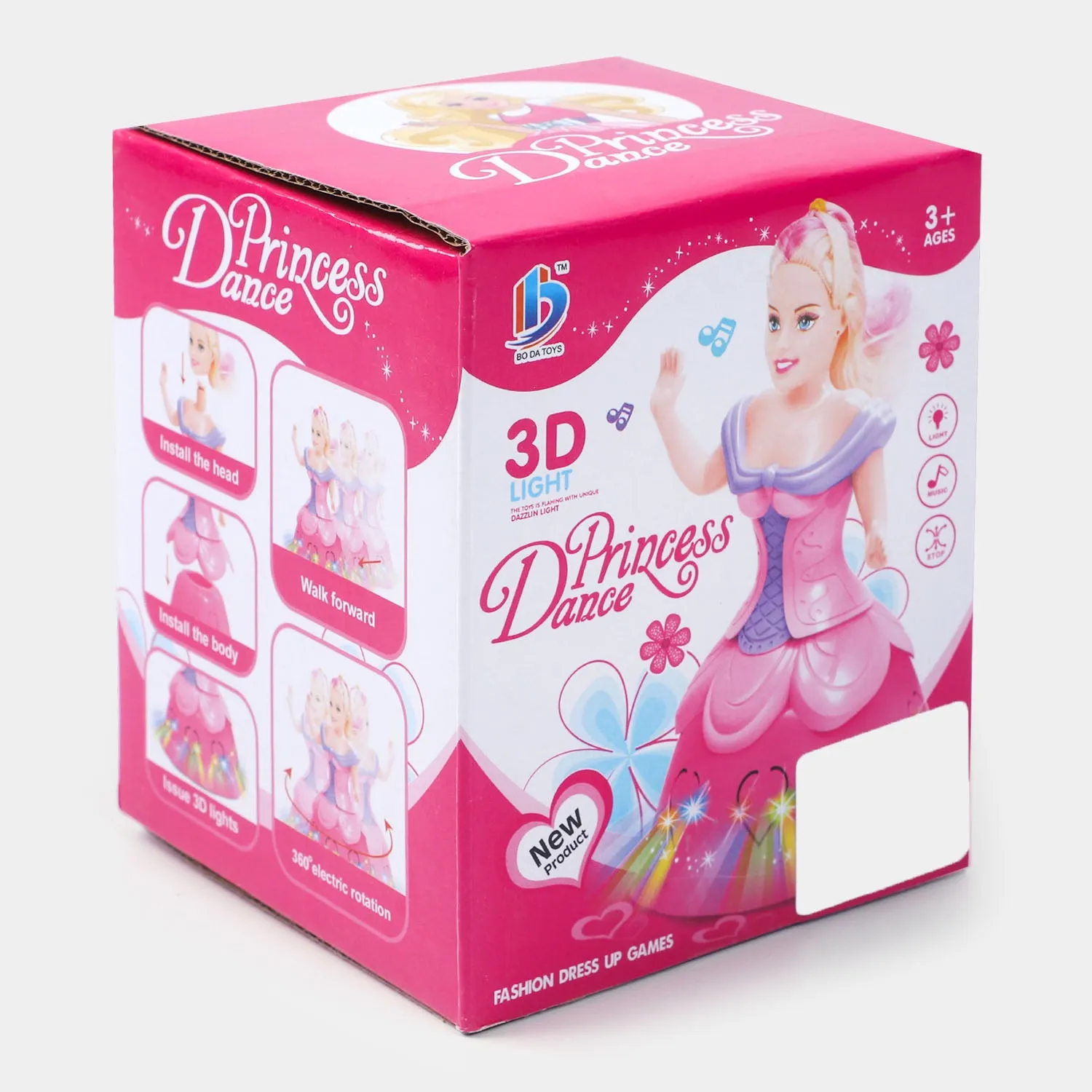 Dancing Princess W/Light & Music-Pink