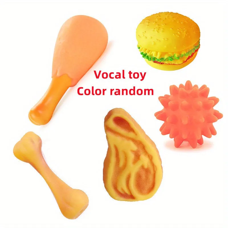 Durable Fun and Interactive Dog Toy Set  5pcs Squeaky Molar Balls