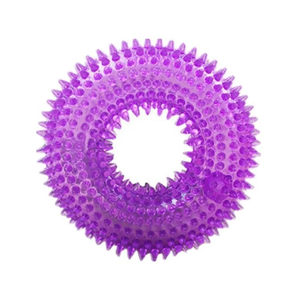 Durable Squeaky Donut Chew Toy for Dogs