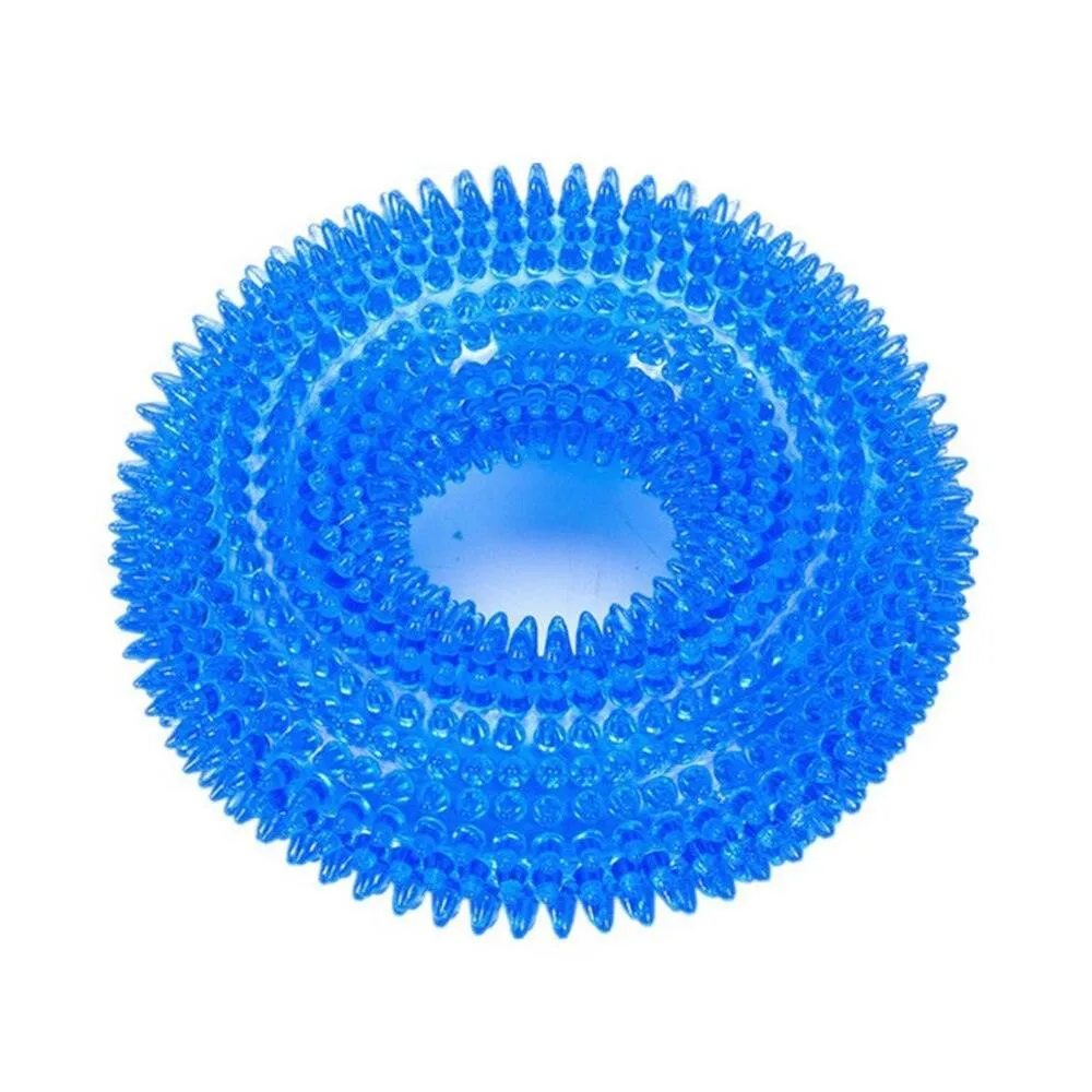 Durable Squeaky Donut Chew Toy for Dogs