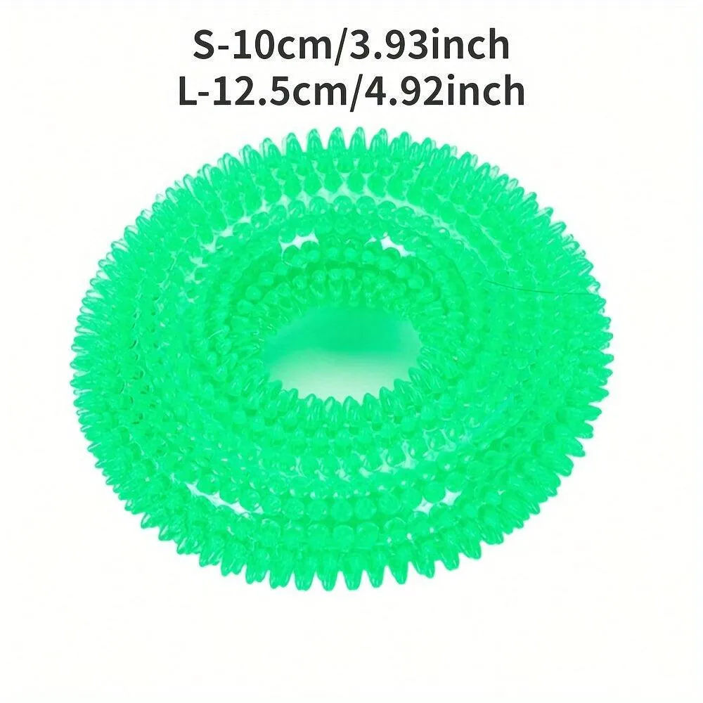 Durable Squeaky Donut Chew Toy for Dogs