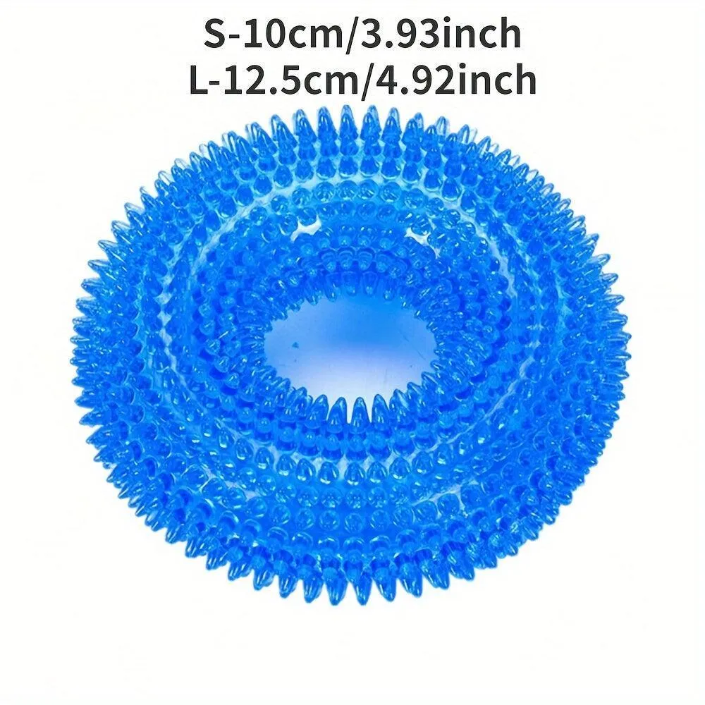Durable Squeaky Donut Chew Toy for Dogs