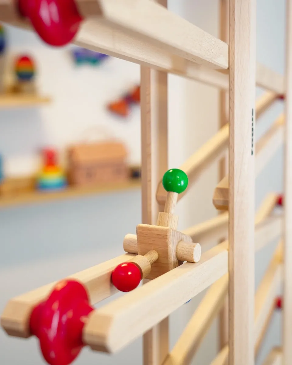 Fagus Wooden Click Click Marble Run Fidget Toy
