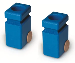 Fagus Wooden Garbage Cans - 2 Pack Blue