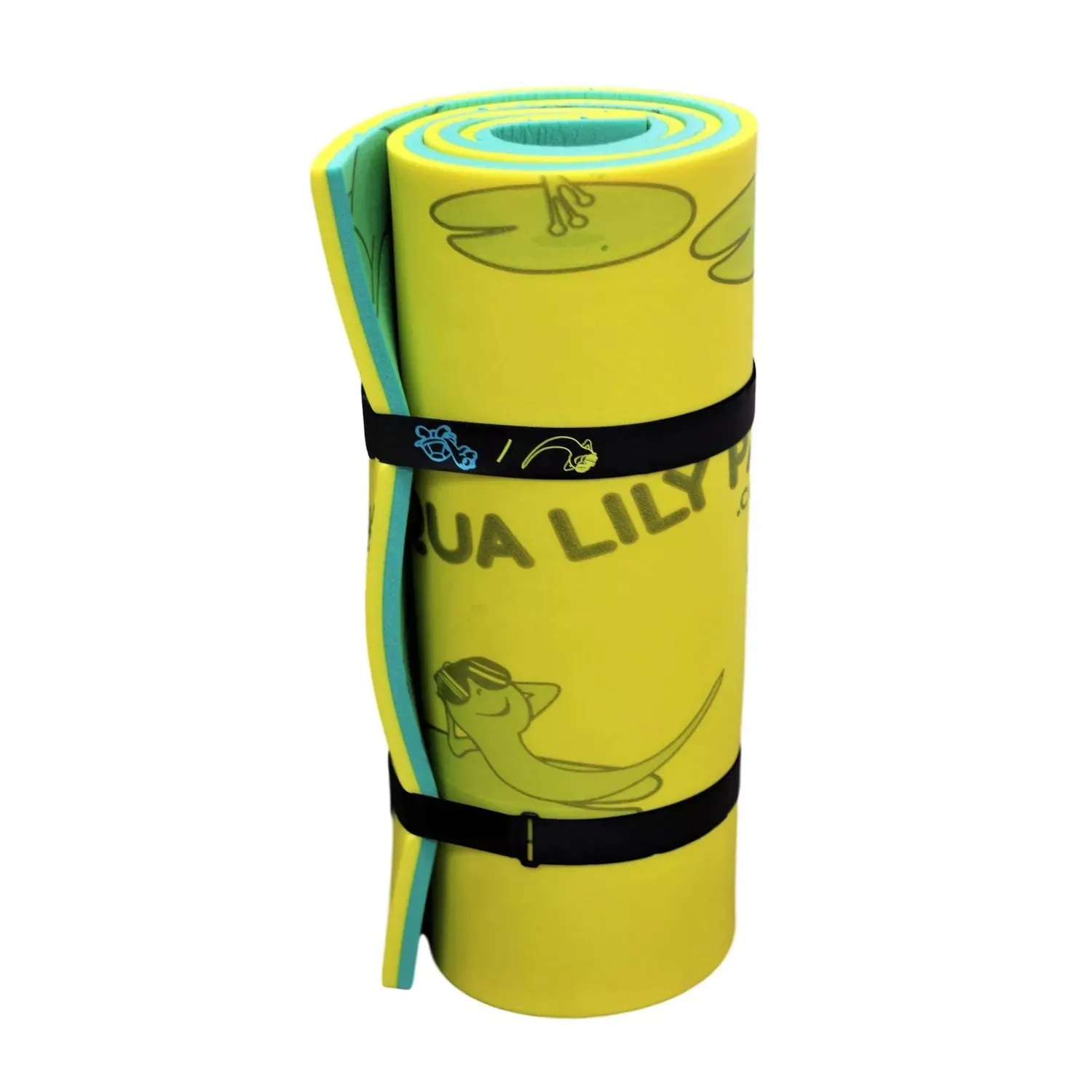 Floating Foam Lounger Mat for One Adult Aqua Lily Pad Tadpole green/yellow Aqua Lily Pad