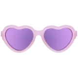 Frosted Pink Heart | Purple Polarized Mirrored Lenses