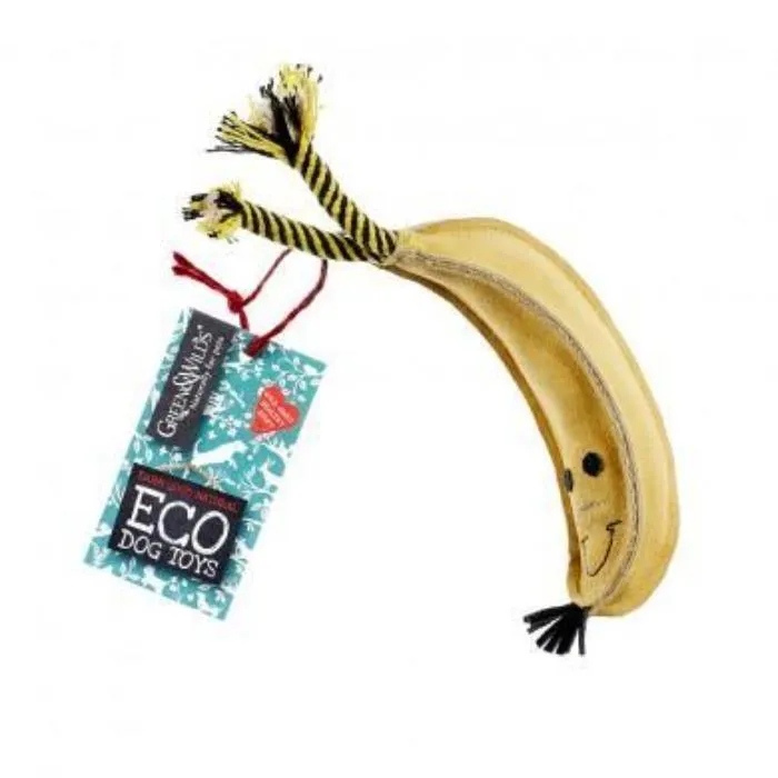Green & Wilds | Eco Dog Toy - Barry The Banana