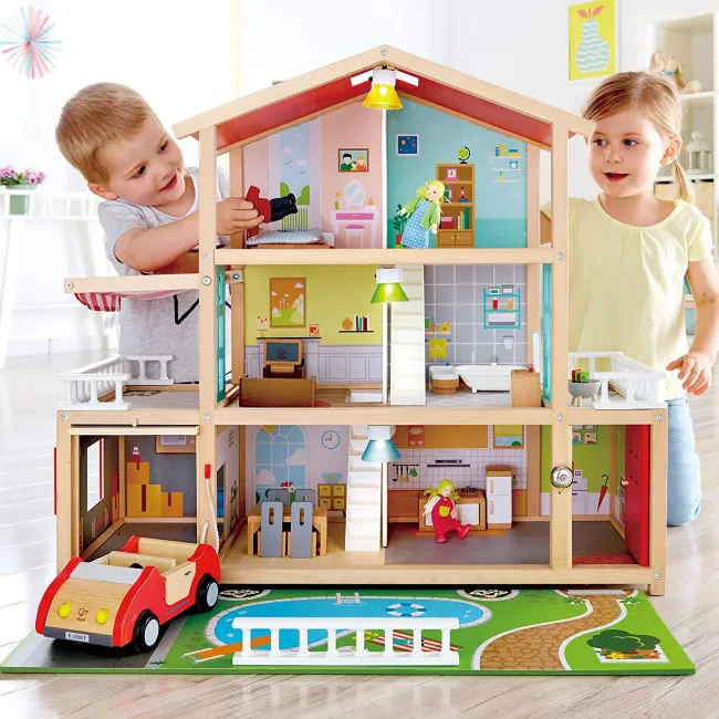 hape toys doll family mansion