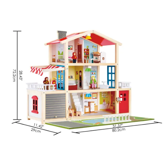hape toys doll family mansion