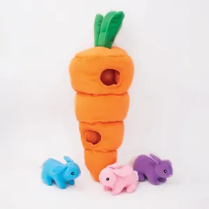 Hide-&-Seek Burrow Toy - Colored Bunny 'n Carrot Snuffle Ball