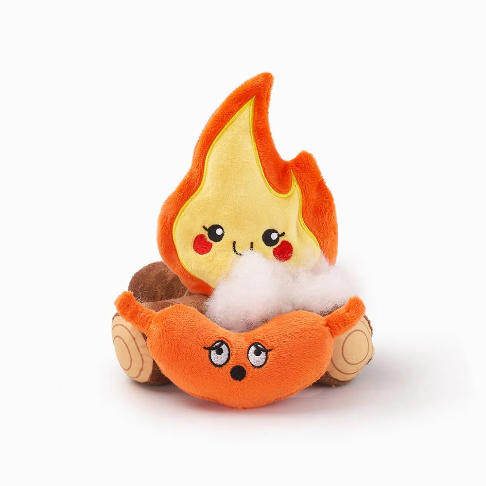 HugSmart Pet Camping Pups | Campfire Plush Dog Toy