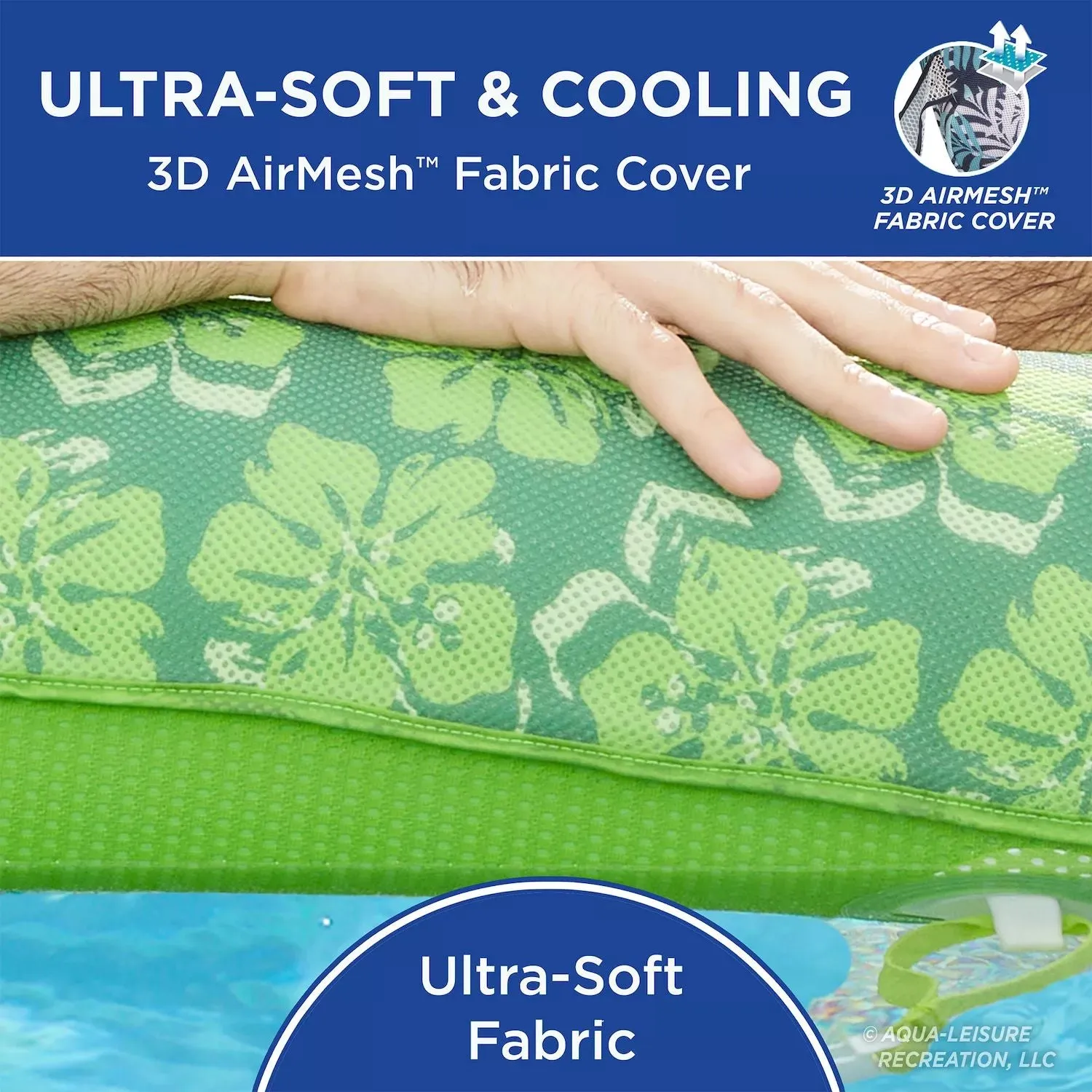 Inflatable pool lounger Aqua Leisure Zero Gravity, green Aqua Leisure