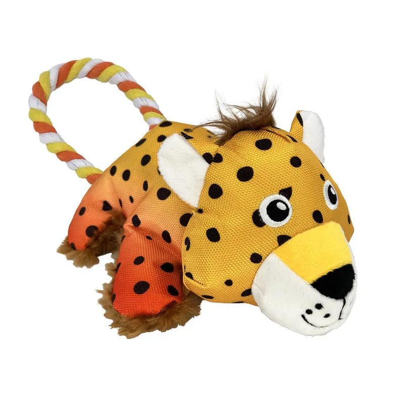 KONG Cozie Tuggz Cheetah Medium to Large Dog Toy