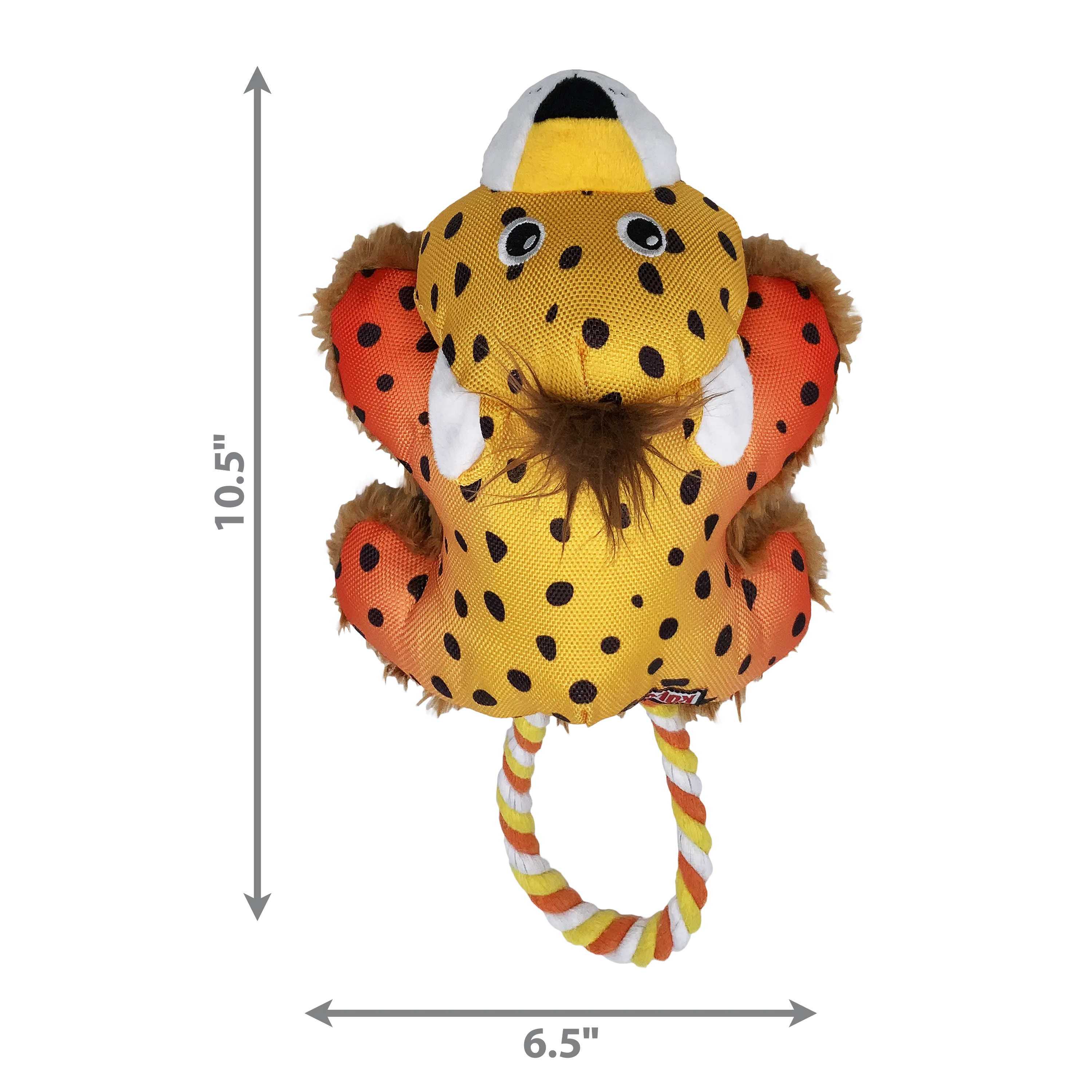 KONG Cozie Tuggz Cheetah’s Dog Toy (Small/Medium)