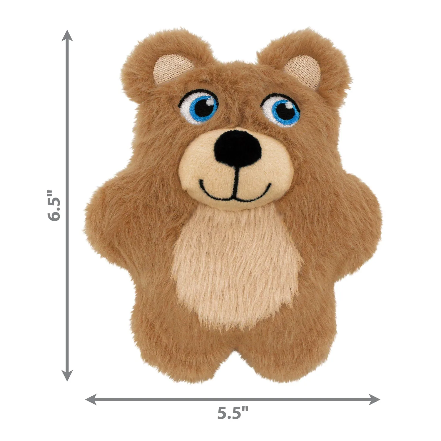 KONG Snuzzles Kiddos Teddy Bear Dog Toy Small