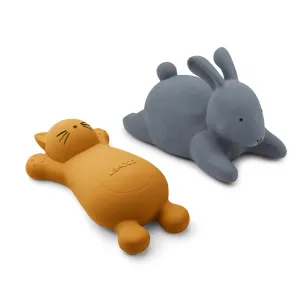 Liewood Cat Mustard Vikky Bath Toys 2 Pack