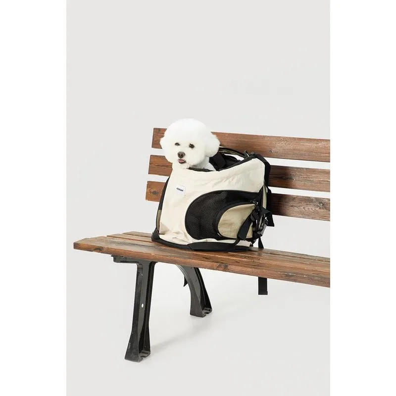 Lightweight Breathable Pet Sling Bag - Nylon Travel Backpack for Small Dogs and Cats