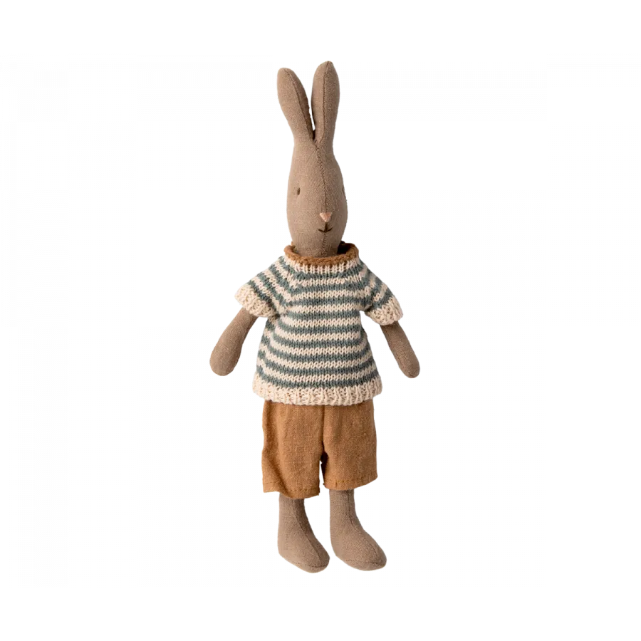 Maileg Rabbit Size 1, Brown - Shirt & Shorts