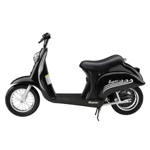 Miniature Electric Retro Scooter Razor Pocket Mod Euro 24V 250W Black Razor