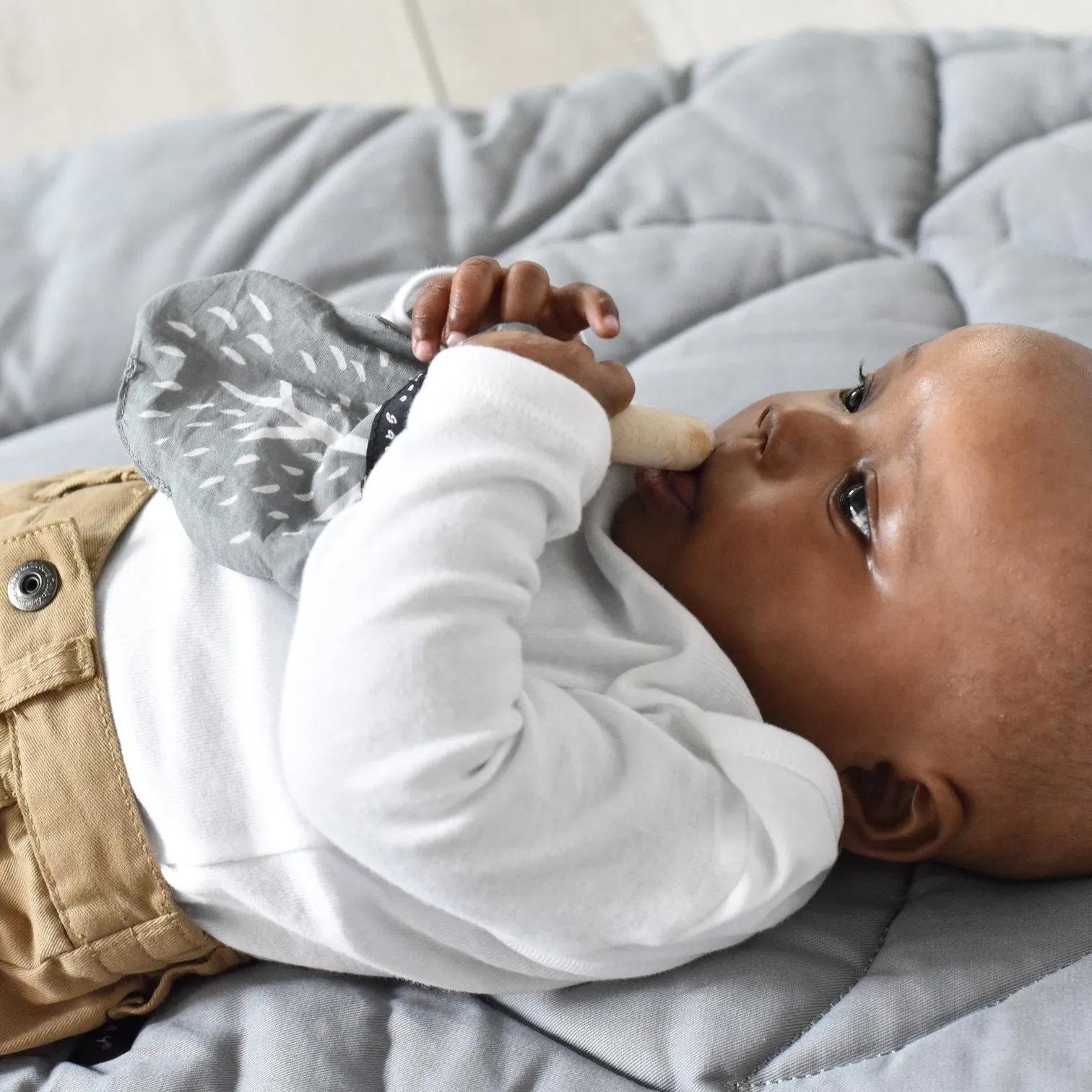 Organic Cotton Crinkle Teether Starfish