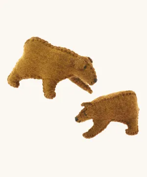 Papoose Toys Bear & Cub Set