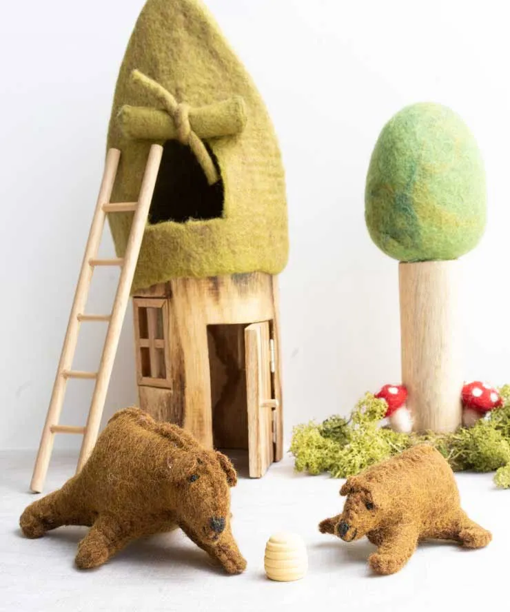Papoose Toys Bear & Cub Set