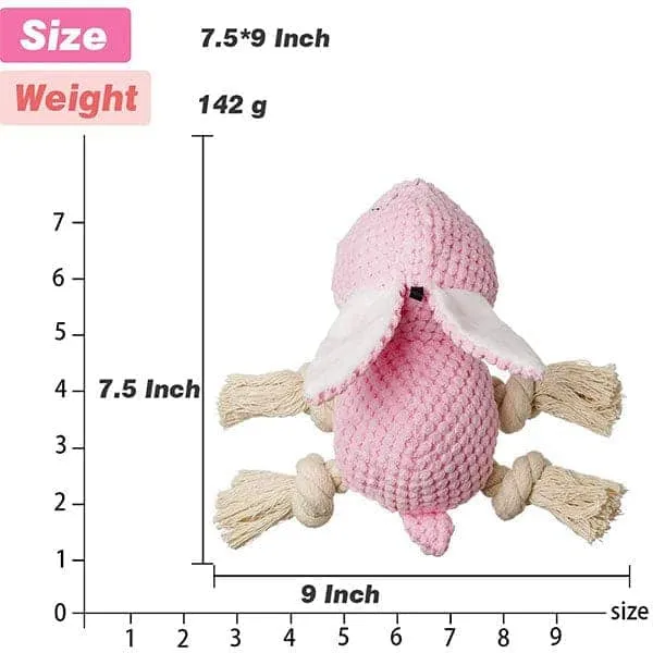 Pawsindia Sleepy Bunny Toy for Dogs
