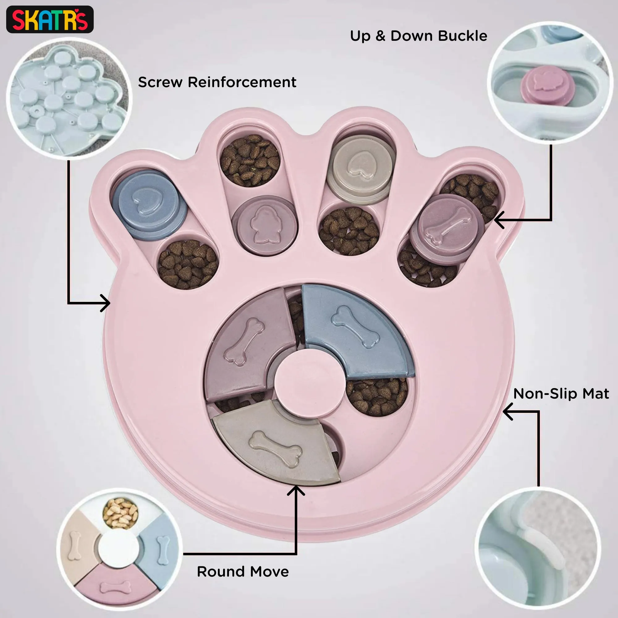 Skatrs Treat Hider Toy for Dogs and Cats