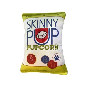 Skinny Pup Pupcorn Plush Dog Toy