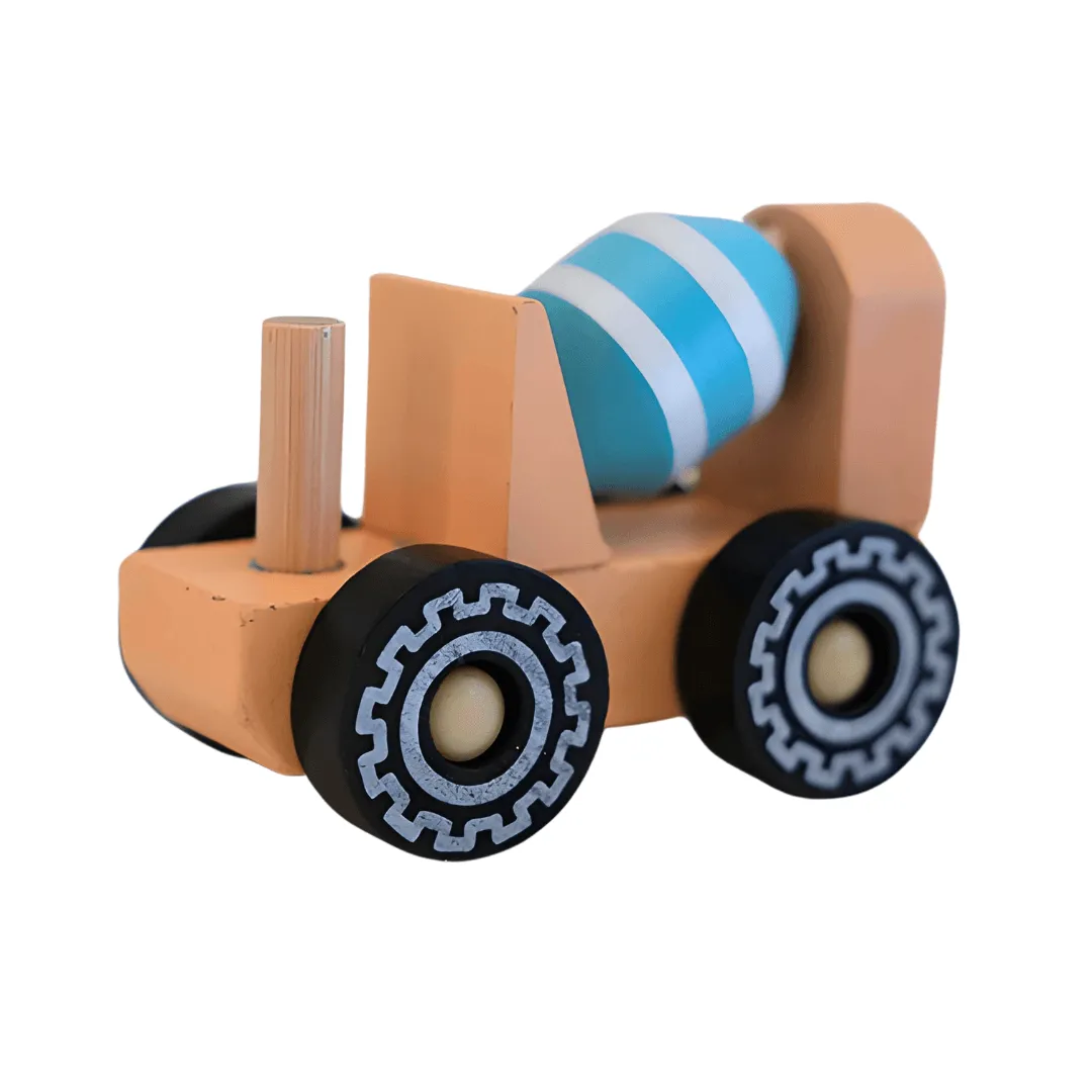 Small Wooden Play Kids Toys-Cement Truck