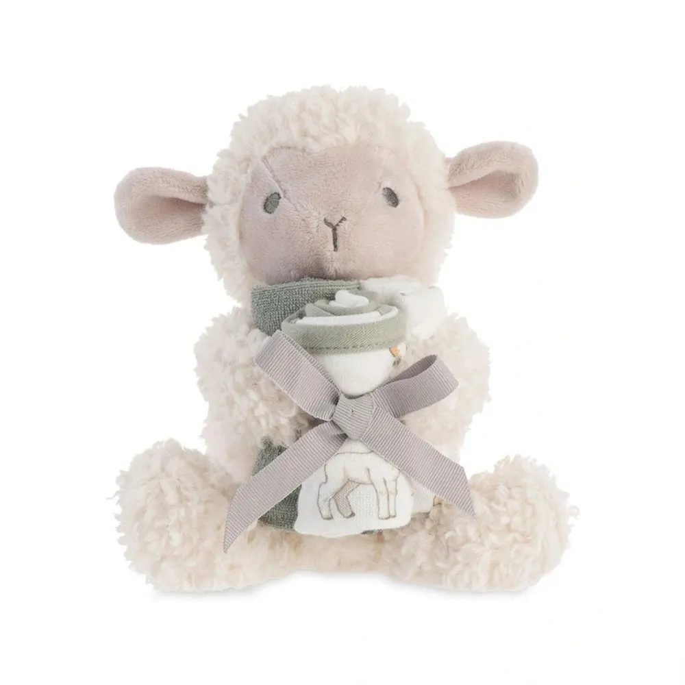 Soft Plush Baby Toy & Face Washers - Farmyard Lamb