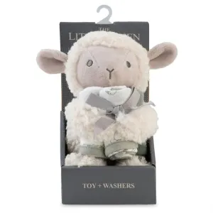 Soft Plush Baby Toy & Face Washers - Farmyard Lamb
