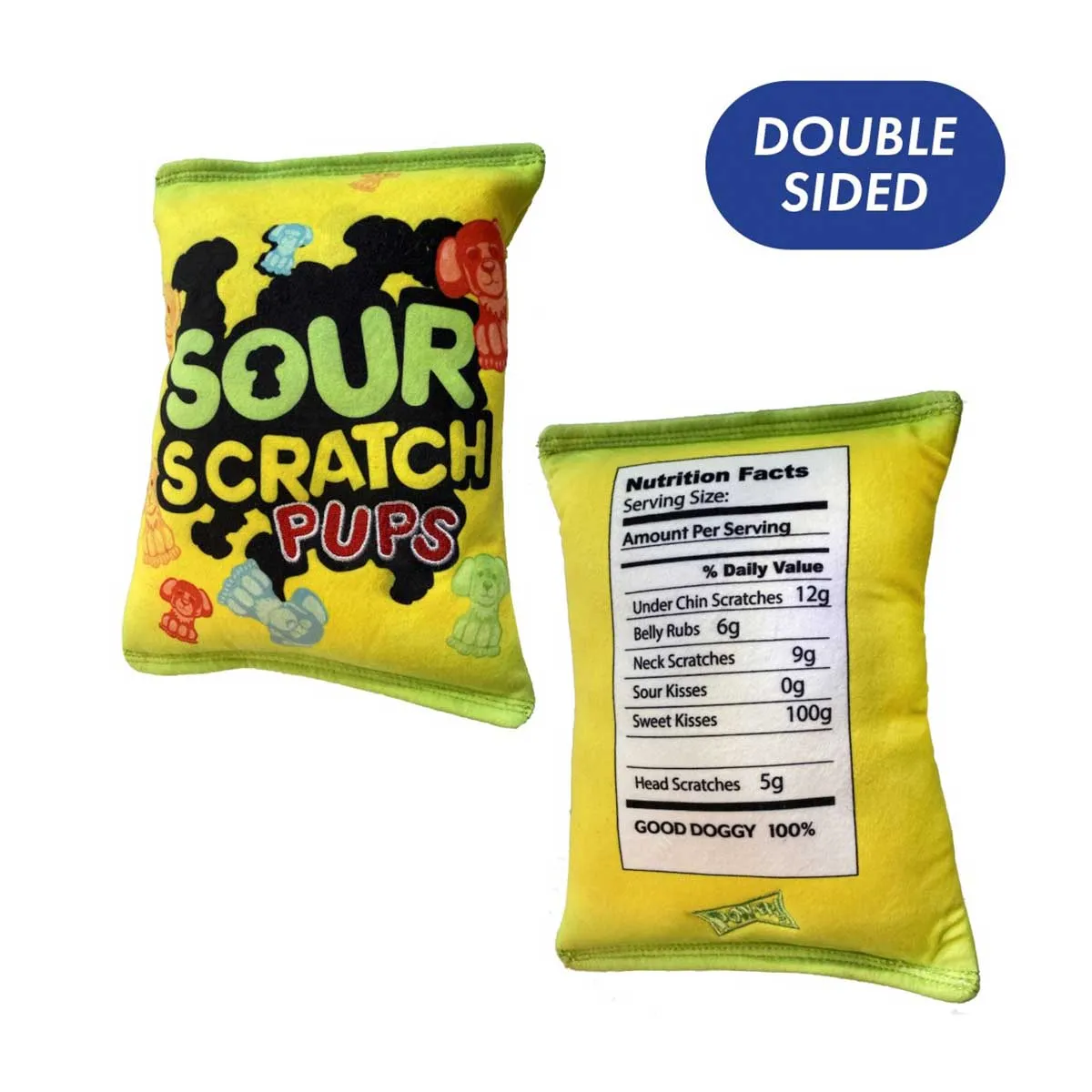 Sour Scratch Plush Dog Toy