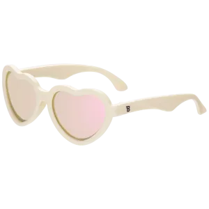 Sweet Cream Heart | Rose Gold Polarized Mirrored Lenses