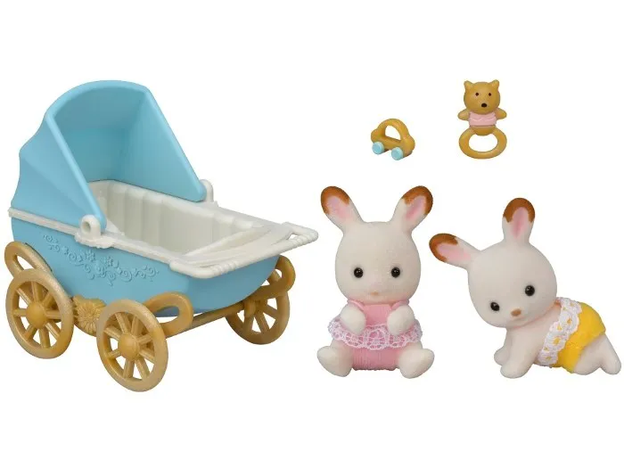 Sylvanian Families 5432 Chocolate Rabbit Twins Set