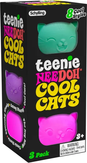 Teenie NeeDoh Cool Cats 3 pk