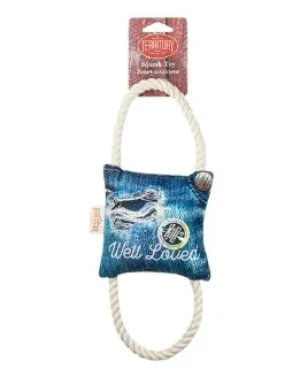 Territory 2-Way Tug with Squeaker Well Loved Dog Toy (12")