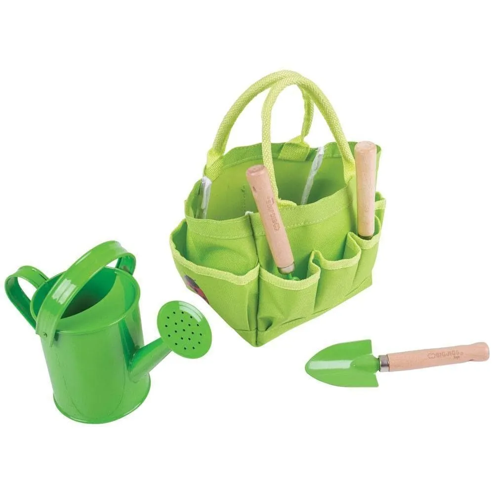 Wooden Gardening Tools with Bag